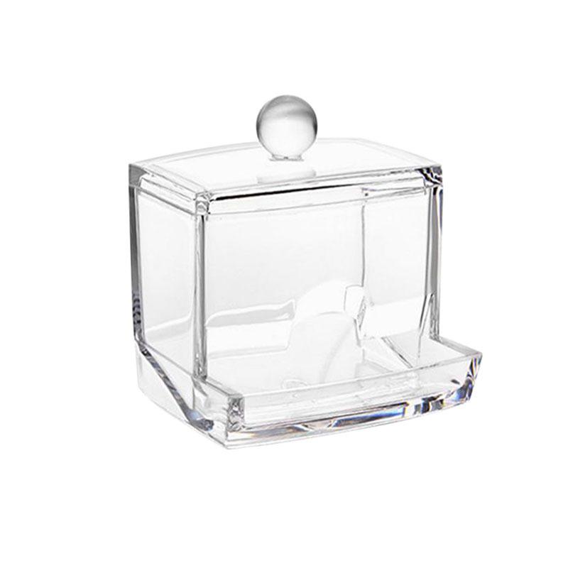 

1 шт. прозрачная акриловая коробка для ватных палочек, стойка для хранения и организации косметики прозрачный