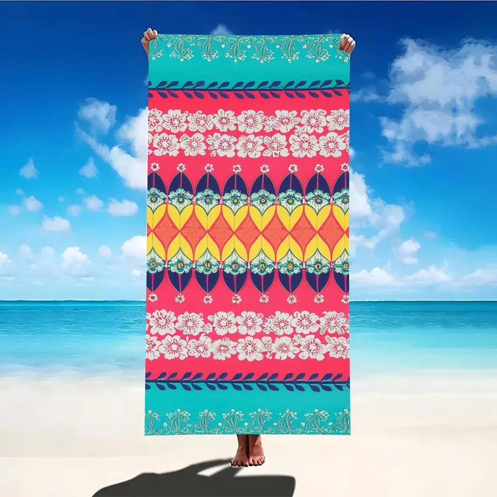 Mandala Pattern Beach Towels Ultra-Soft Quick-drying Absorbent Colorful Bath Towels for Pool Swimming Travel Soft Towels Blanket