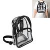 Clear Backpack Mini Transparent Waterproof 2 Layer Storage Zipper Design PVC Wear Resistant Backpack for Travel