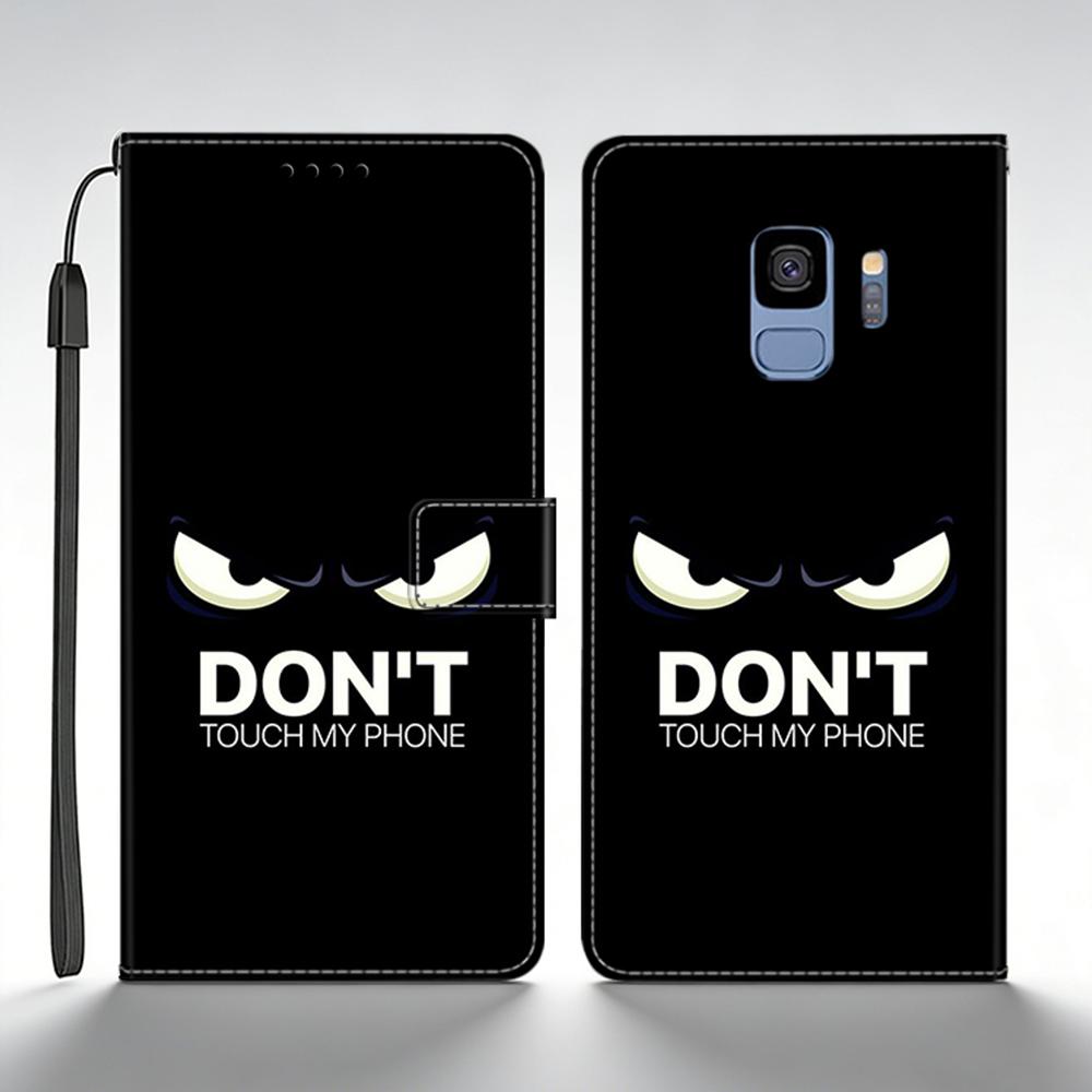 Pro Samsung Galaxy S9 Plus Pouzdro Kožené Flip Peněženkové Pouzdro Pro Samsung S9 GalaxyS9+ Zadní Kryt Tištěná Motýlí Kočičí Skořápka Funda