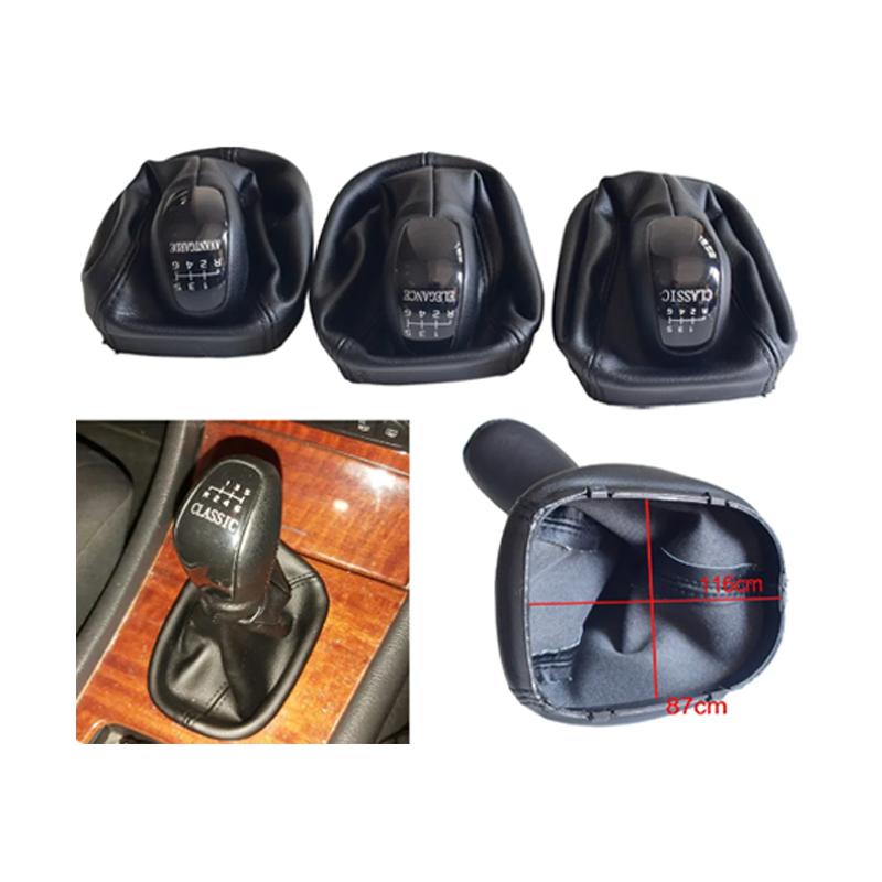 5 6 Speed Car Knob Stick Shifter Handball Manual for Mercedes Benz C Class W203 S203 W209 Leather Gaitor Boot Cover Car-Styling