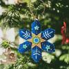 Festival Snowflake Felt Decorations With Embroidery Detail Reusable Christmas Tree Gift Accessories