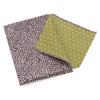 No Furoshiki Traditional Wrapping with a Small Cherry Blossom and Hemp Leaf Pattern On Both 105cm [Kyoto Miyabi] (Japanese Cloth) Sides, NKP, Purple,