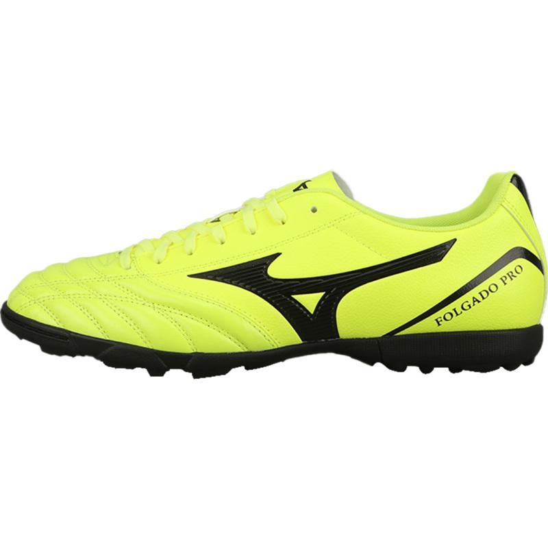 

Mizuno Folgado Cushioned Slip-Resistant Soccer Shoes Men s Yellow Black Mizuno P1GD239312 44