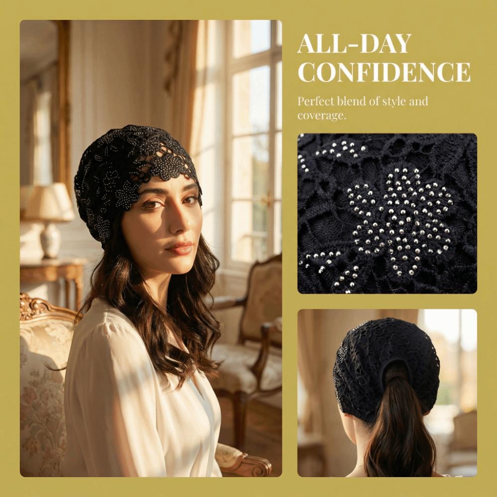 Flower Knit Beanies Single Layer Weave Cap Retro Crochet Hollow Knitted Hat  Outdoor