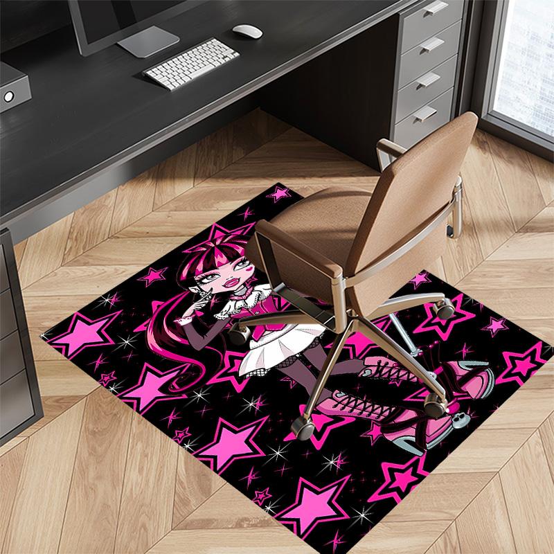 Monster High1 Printed Absorbent Washable Carpet, Non-Slip Bathroom Mats, Kitchen Rugs, Yoga Mat,Living Room Entrance, Camping Picnic Rugs