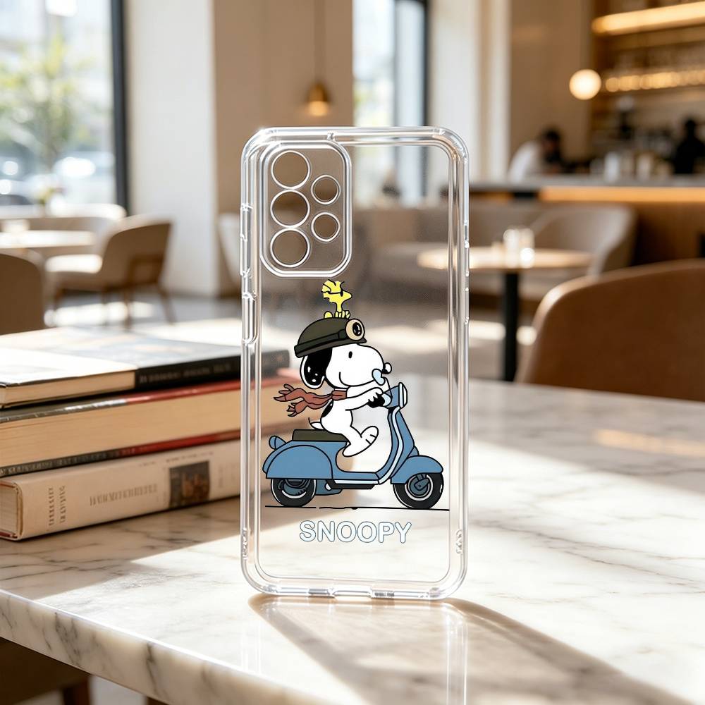 Cartoon Z-S-noopy-PC  Phone Case For Samsung S25,S24,S21,S22,S23,S30,Ultra,S20,Plus,Fe Transparent Cover