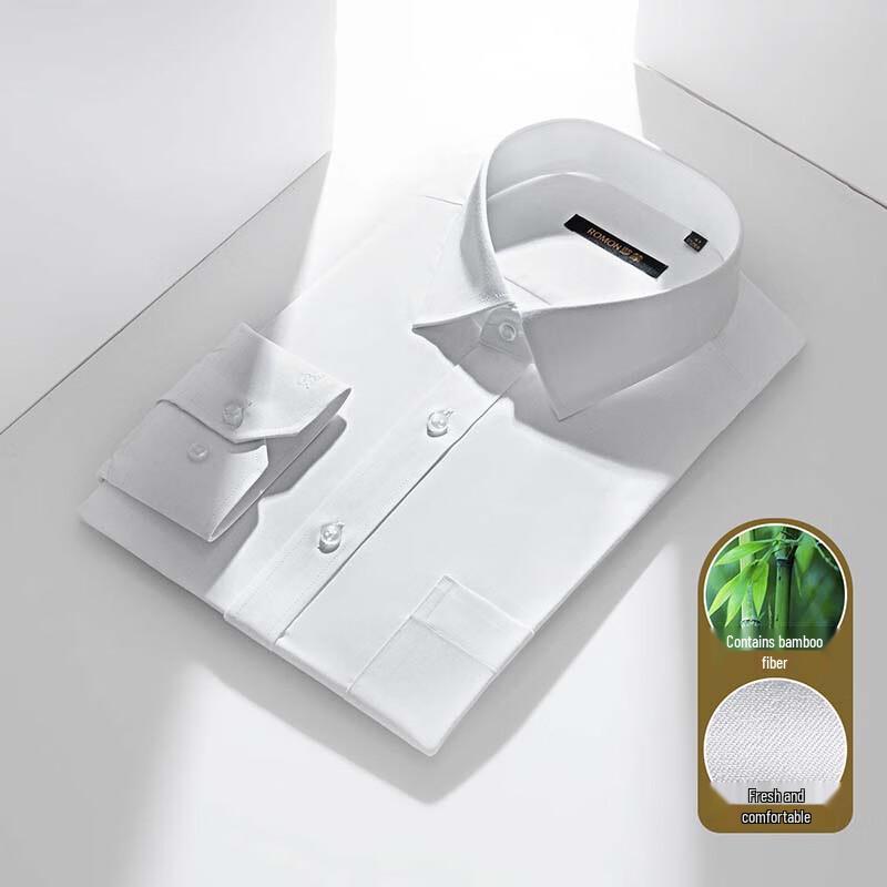 

Romon Men s Business Long Sleeve Shirt 42