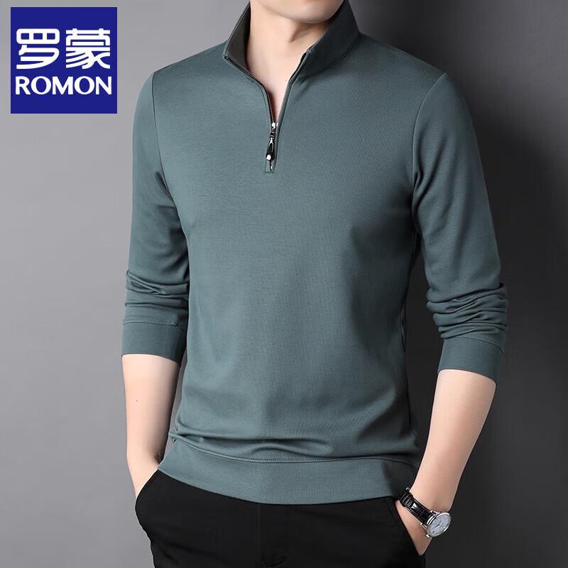 

Мужской повседневный пуловер с длинными рукавами и воротником-стойкой M