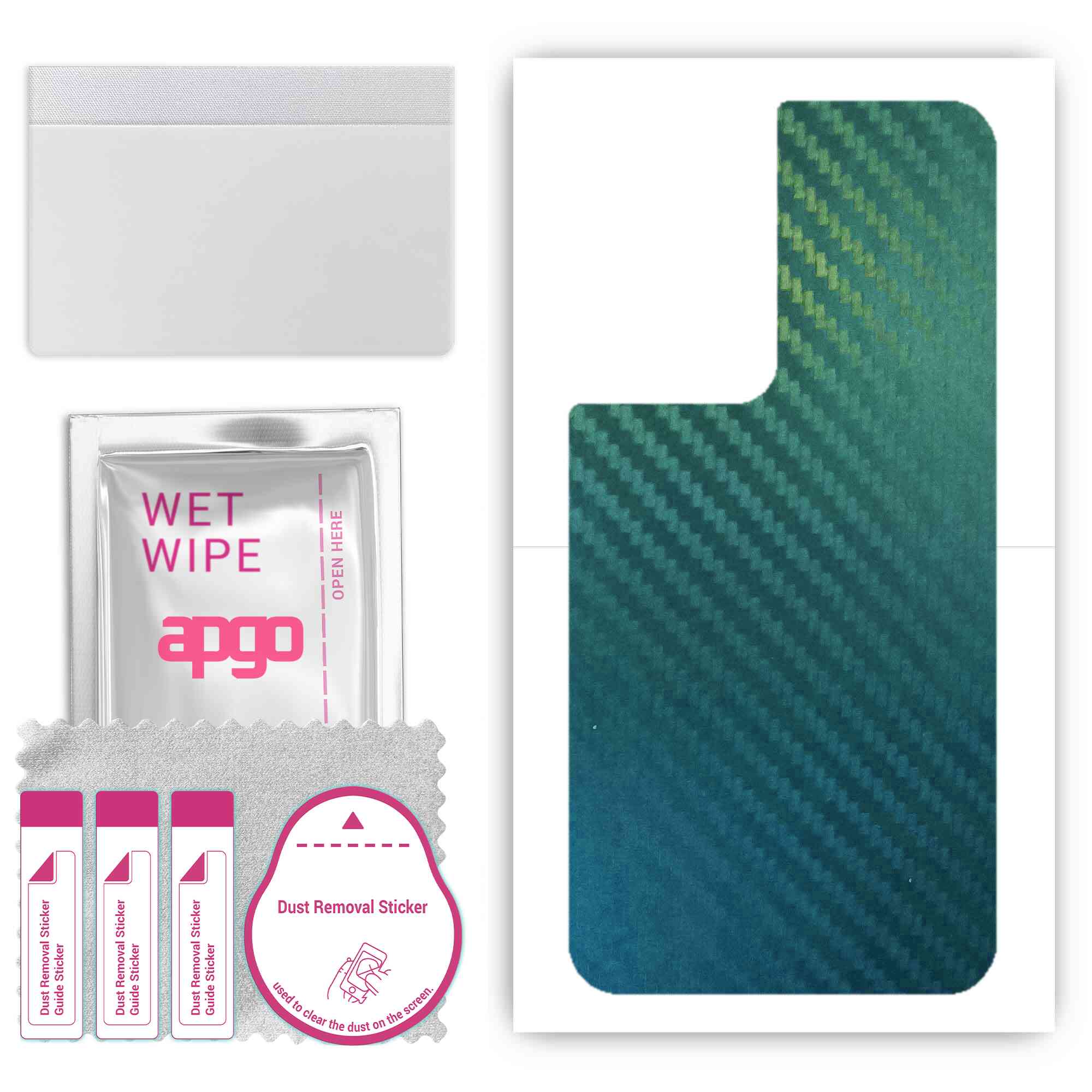 

Apgo Protective Skin Sticker for the back compatible with Samsung Galaxy S21 Ultra 5G, Wrap Film, Foil, Vinyl - Pattern Carbon Chameleon CAKA1
