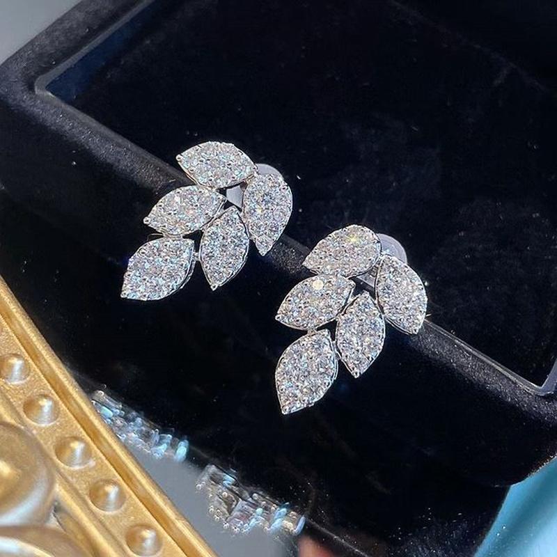 Xiaomi Huitan Eternity Cubic Zirconia Flower Stud Earrings for Women High Quality Wedding Accessories Classic Versatile Female Jewelry