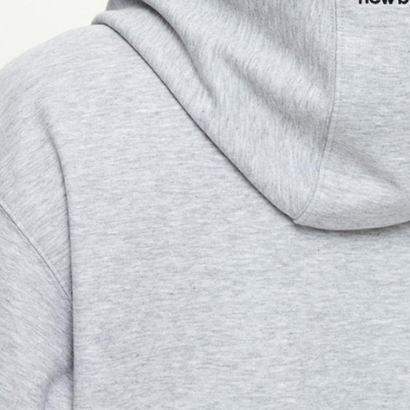 New Balance Nbn0f11203 Uni Essential Small Logo Hoodie Grau