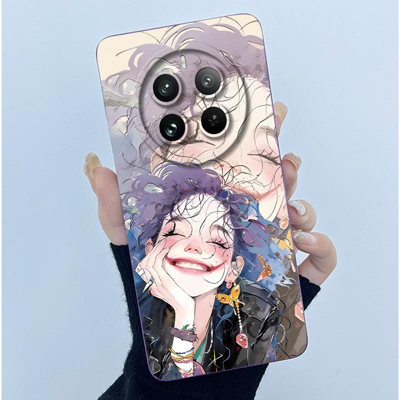 

For Realme 12 Pro Plus Phone Case 12Pro Cover Fashion Simplicity Oil Painting Soft Liquid Silicone Shell For Realme12 Pro Fundas Realme 12ProPlus