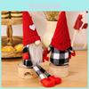Adorable Christmas Gnome Figurine With Cozy Red Knit Hat And Coffee Mug