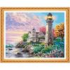 Diamond Embroidery Landscape 5D DIY Lighthouse Full Round Drill Seaside Picture of Rhinestones