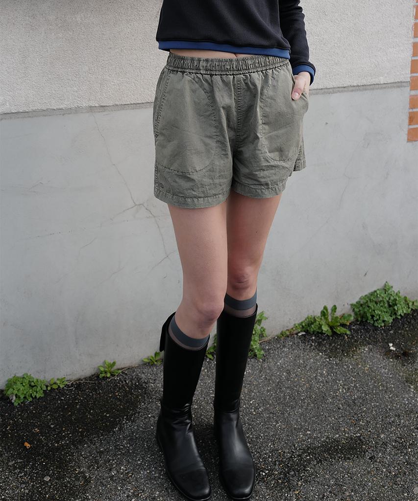 Pabeo Cotton Shorts (Moss Green)