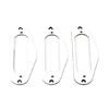 3Pcs Single Coil Pickup Surround Plate Mounting Ring Electric Guitar Accessories