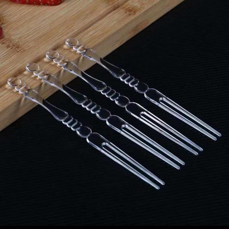 Chixing Disposable Transparent Fruit & Dessert Picks