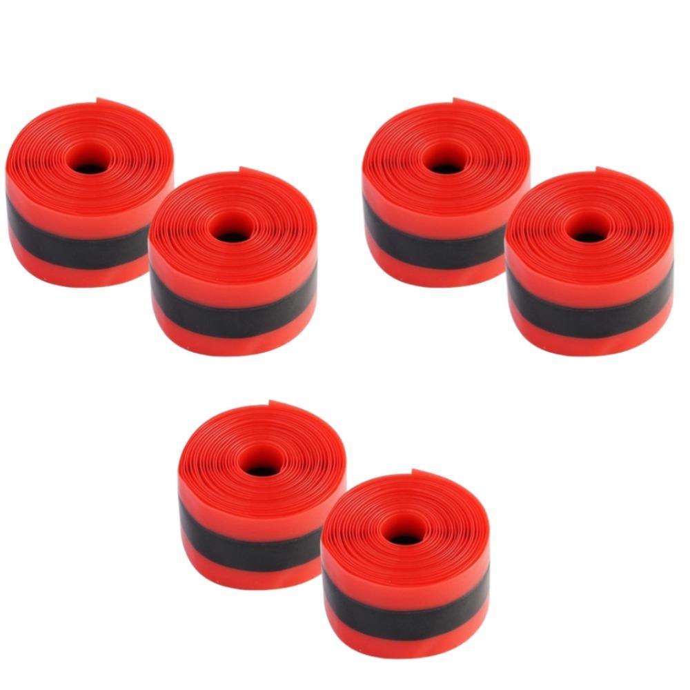 2pcs MTB Bicycle Inner Tube Anti Puncture Lining Belt Red Color Bike Tire Protector Proof 700C Road Bike Belt Tube Protector Tap