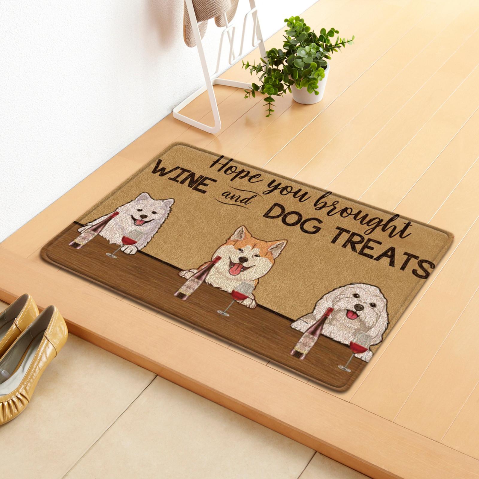 

Door Mat Thin Floor Mat Outdoor Door Mat Entrance Terrace Non- Carpet L/50*80cm коричневий