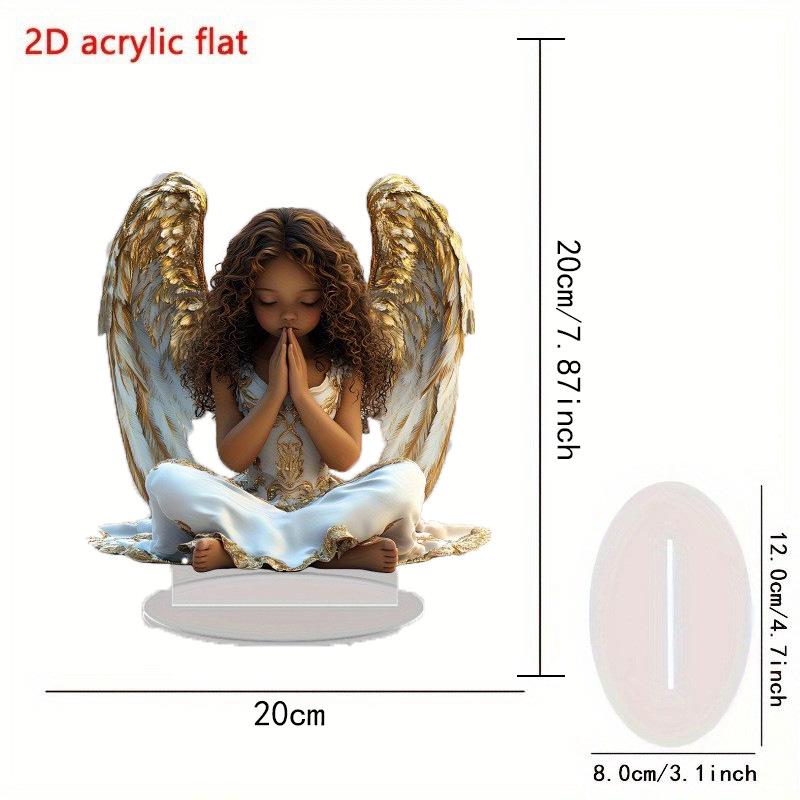 Angel 2D Acrylic Desktop Decoration for Family Bedroom Ornament