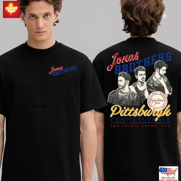 Jonas Brothers Pittsburgh 2026 Venues Tee Greetings From Your Hometown T-Shirt S