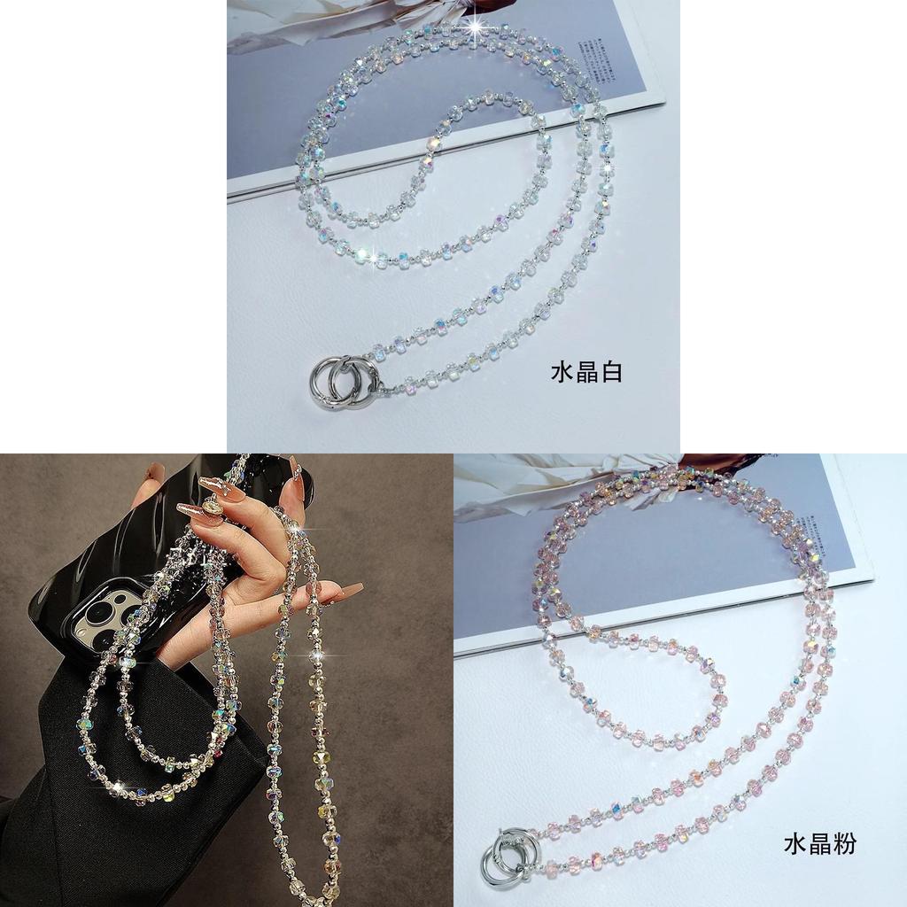 Phone Lanyard Pvc Beaded Crossbody Chain For Men And Women