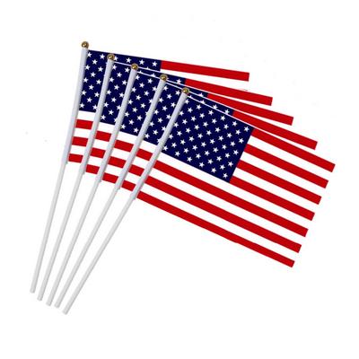 Aerxemrbrae-Flagge, 21 x 14 cm, US-Flagge, einseitig bedrucktes Polyester, amerikanische Flagge, Ösen, USA-Flagge