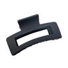 Milk Tea Color Large Hair Claw - Korean Style Fashionable Hollow Out Shark Clip for Women's Updos