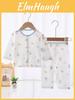 Baby Cotton Summer Pajamas Set With Antibacterial Fabric For Newborns And Toddlers