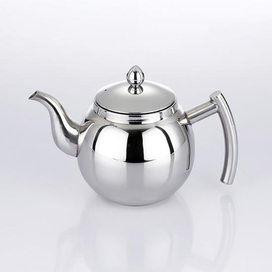 0.8/1L Stainless Steel Loose Tea Pot Strainer Filter Infuser Kettle Coffee Jug