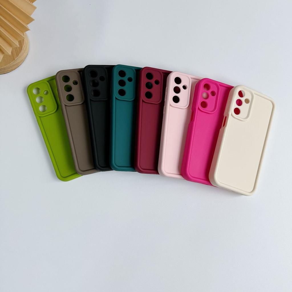 Suitable for Samsung A06 Emery Solid Color Tpu Mobile Phone Case Anti Fall Material S25 A16 Mobile Phone Protection Case