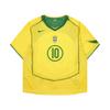 Nike Camisa Retrô Brasil 2004 T90 Ronaldinho 10 Amarelo Óptico/Verde Maçã Tops Unissex IF2941-731