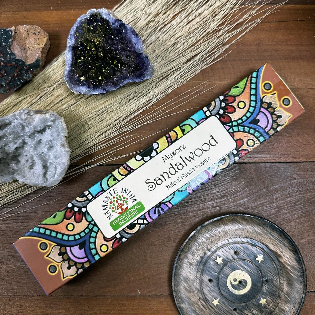 Sandalwood Incense Sticks Masala, Namaste Mandala