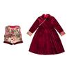 Red Princess Winter Dress for Girls - New Style Autumn/Winter Holiday Outfit