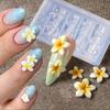 2/3Pcs 3D Hawaii Hibiscus Flowers Nail Art Mold Floral Petal Ballet Bows Design Resin Mold Nail Carving Template Diy Accessories