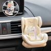 Auto Interior Decorations Ornament Vehicle Air Vent Dashboard Mounted Display Seat Plush Doll Car Safety Seat