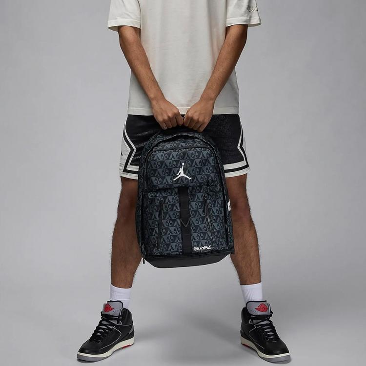 New Jordan Polyester Backpack Regular Unisex Jet Black JD2433011AD-001