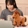 Simulation Pony Plush Toys Saddle Cartoon Horse Stuffed Toy  Valentine's Day Gifts