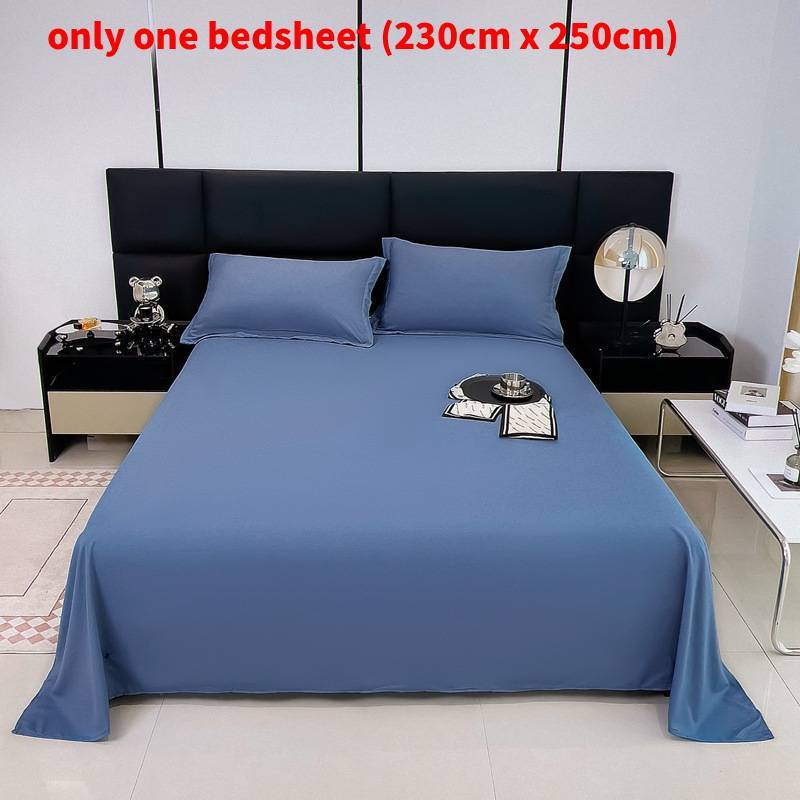 Modern Minimalist Cotton Bed Sheet With Soft Washable Fabric For Single Dorm Bed