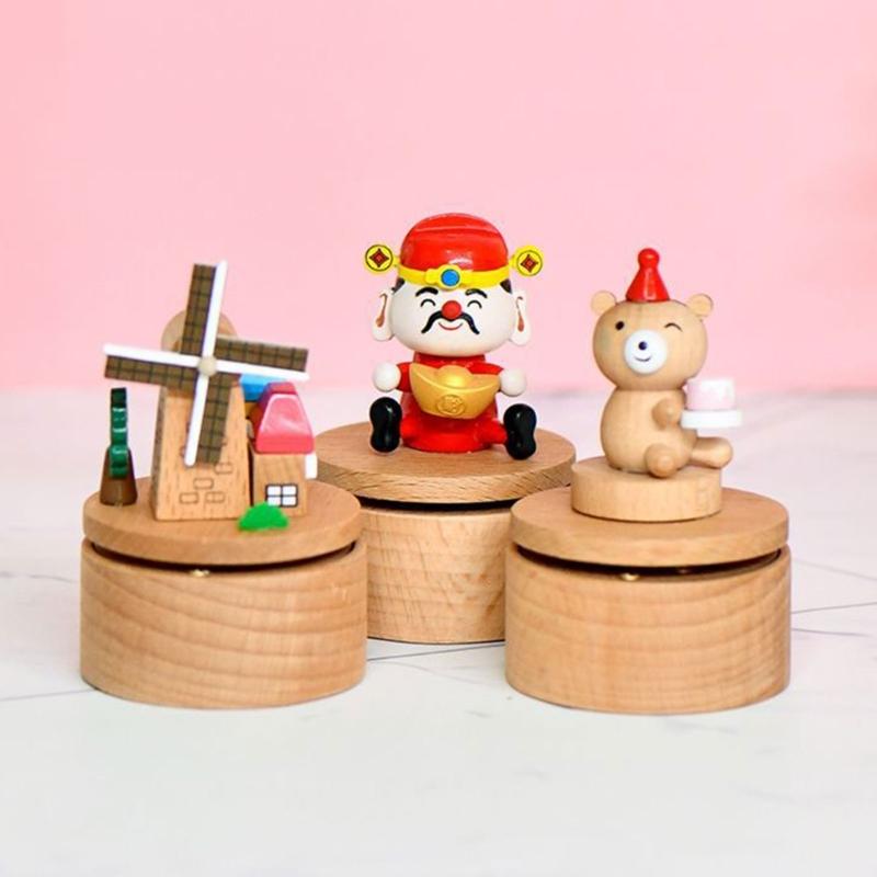 Mini Musical Boxes Handcrafted Wooden Crafts For Christmas Birthdays Weddings Multiple Themes And Melodies