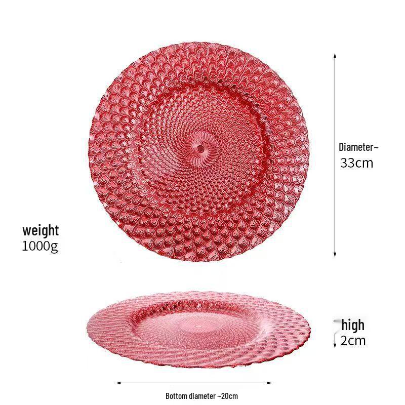 

European Style Crystal Glass Fruit Plate