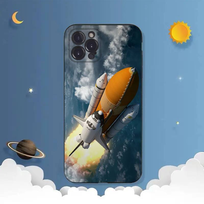 Pouzdro na telefon Space Rocket pro iPhone Samsung Galaxy Redmi Xiaomi Oppo OnePlus Note SA 7 8 9 10 11 12 13 14 20 21 22 23 53 54 Pro Max Ultra TPU Soft