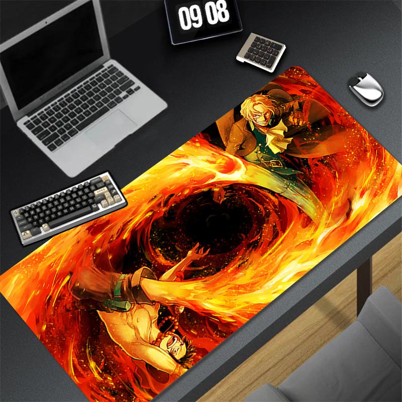 Desk Mat Carpet Desk Accessories Laptop Gamer Mausepad One Piece Mouse Pad Mousepad Office Table Mouse Mats Anime Keyboard Pad