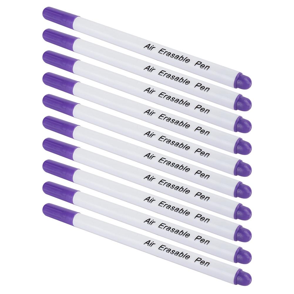 10 stücke DIY Wasser Löslich Löschbaren Stift Stoff Marker Schneiderei Werkzeug Zubehör Einzigen Kopf Weiß