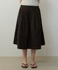 City Breeze Cotton Flare Skirt_Black