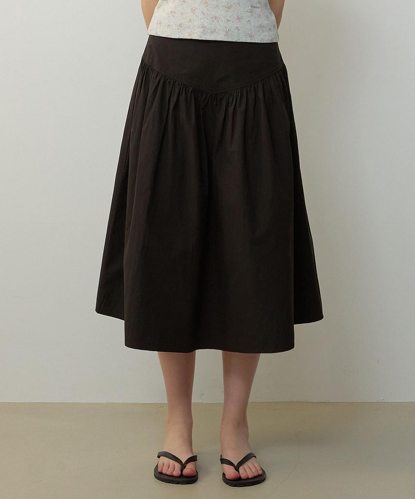 City Breeze Cotton Flare Skirt_Black