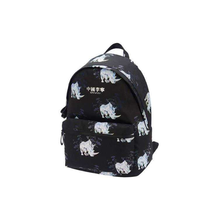 

Li Ning × Kong Shan Ji Collaboration Sports Leisure Polyester Backpack Unisex Backpack Black ABSR264-1 Black