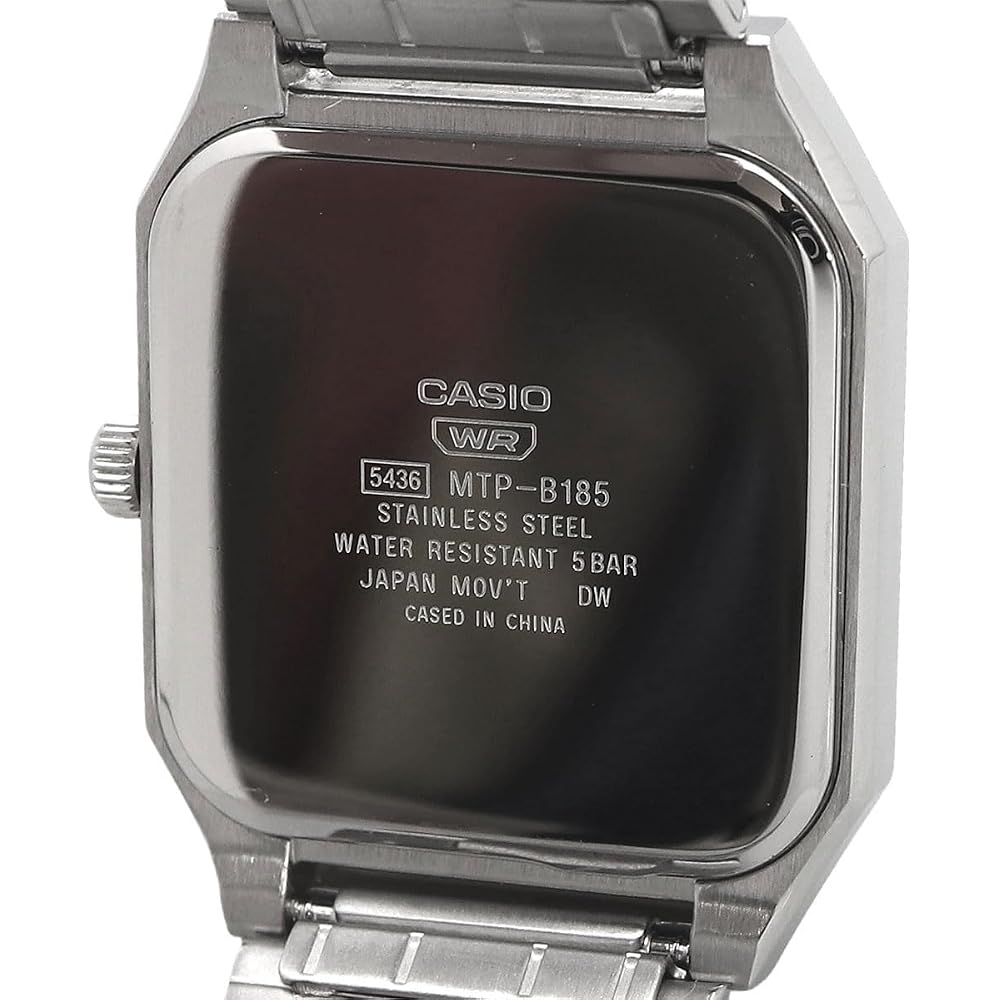 Casio CASIO Standard Analog Quartz Men's Watch MTP-B185D-1AV Black (Overseas Model) [Parallel Import]