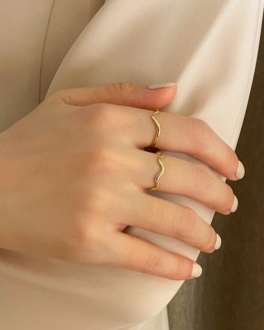 Lunne 14K V-Volume Ring (14K Gold) #W16 (A Type)